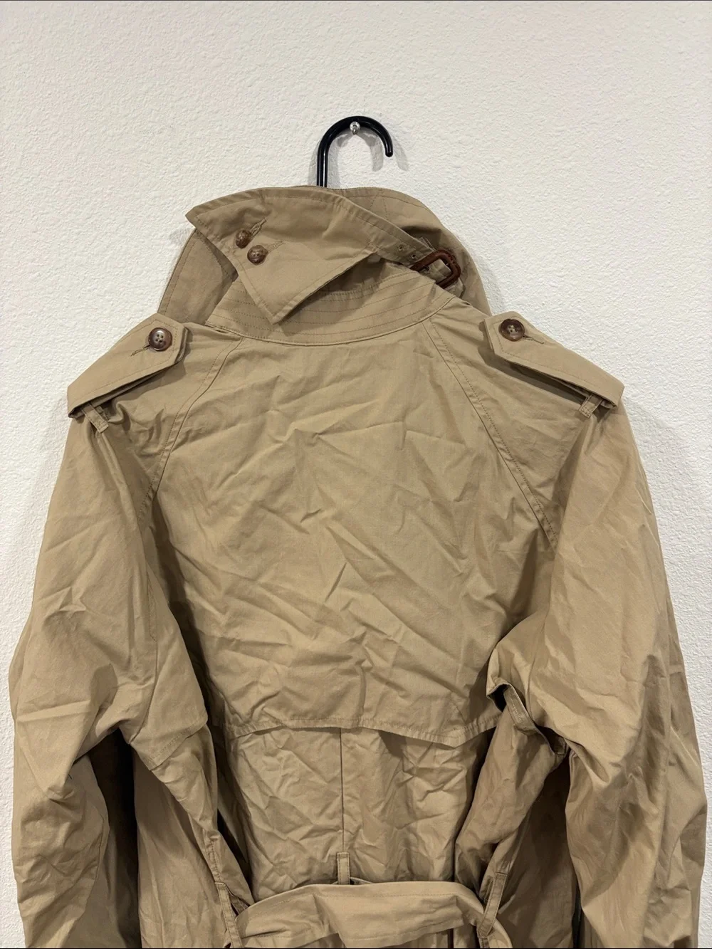 NWT Buck Mason Women’s Rockaway Khaki Parachute Poplin Trench Coat Medium $498